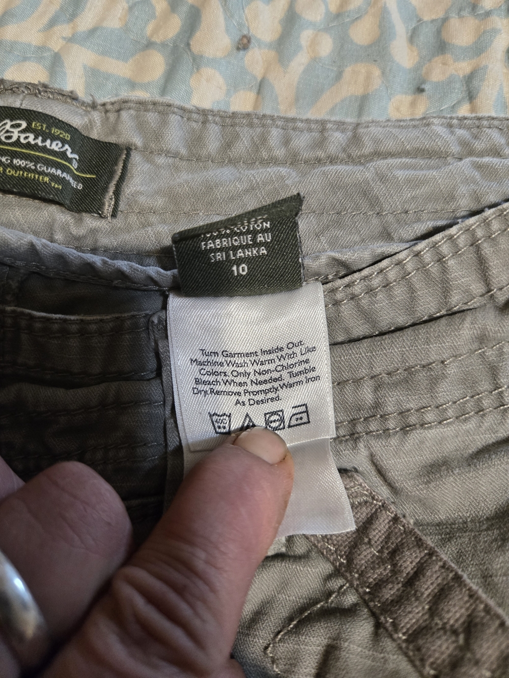 Bauer Gray Cargo Capris with Utility Details - Picture 5 of 7